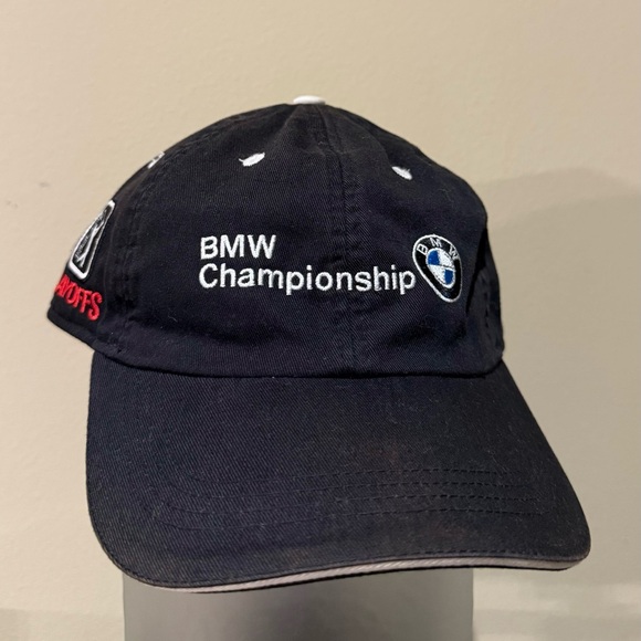 PGA TOUR PLAYOFFS Black Adjustable Cap OSFA BMW Championship Cog Hill Dubsdread - Picture 1 of 6
